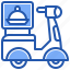 truck, delivery, online, person, order, rider, food 