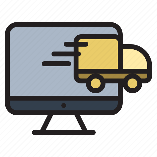 Truck, delivery, online, app, application, website, service icon - Download on Iconfinder