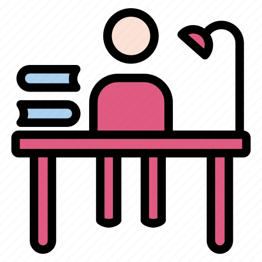 Student, desk, education icon - Download on Iconfinder