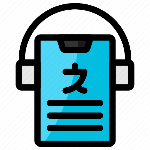 Translate, education, translation, language, chat bubble, smartphone, listen icon - Download on Iconfinder