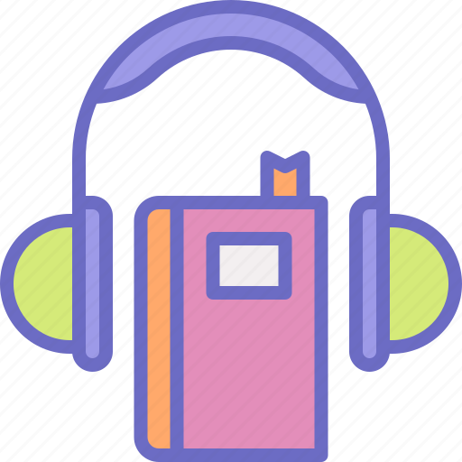 Audiobook, book, audio, headphone, listen icon - Download on Iconfinder