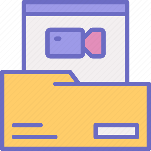 Folder, video, archive, document, multimedia icon - Download on Iconfinder