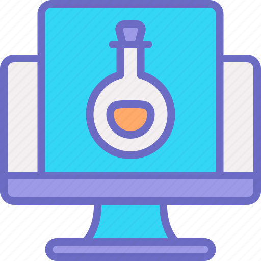 Science, flask, computer, chemistry, chemical icon - Download on Iconfinder