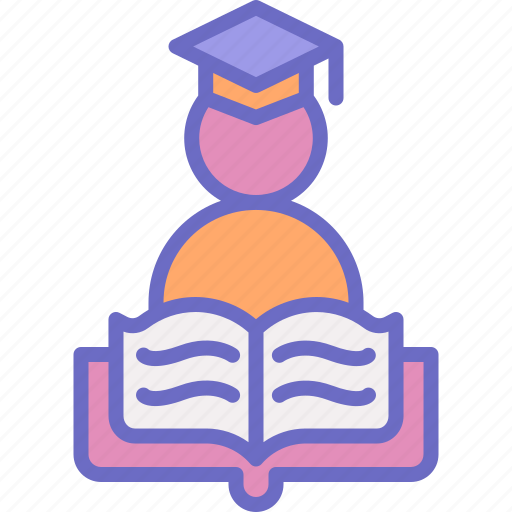 Student, person, education, book, graduation icon - Download on Iconfinder