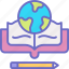 study, education, book, earth, pencil 