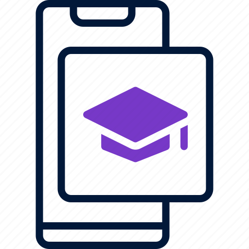 Education, app, hat, smartphone, graduation icon - Download on Iconfinder