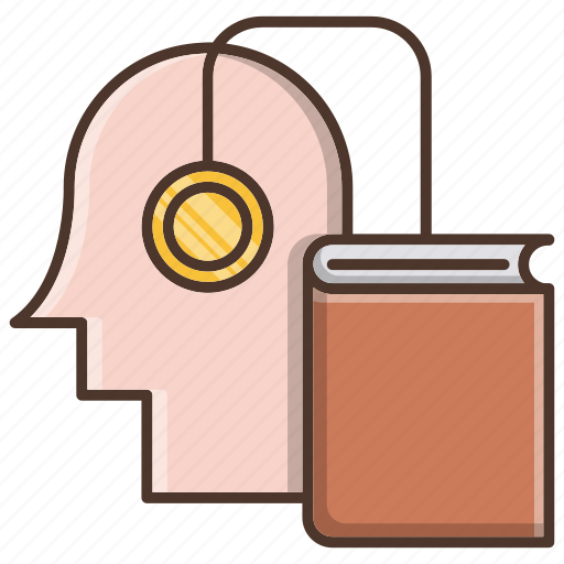 Audio, book, education, head, knowledge, online, school icon - Download on Iconfinder