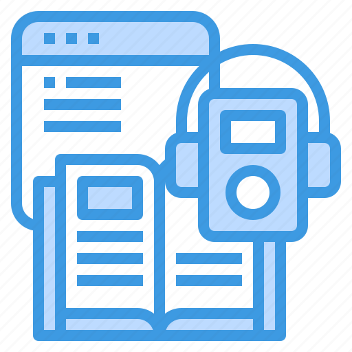 Audio, book, device, headphone, lesson, online icon - Download on Iconfinder