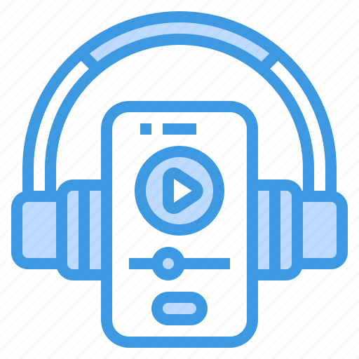 Headphone, lesson, online, player, smartphone, video icon - Download on Iconfinder