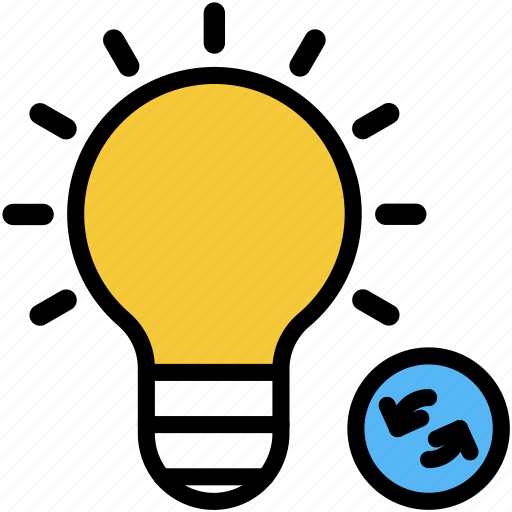 Innovation, bulb, idea, light, exchange icon - Download on Iconfinder