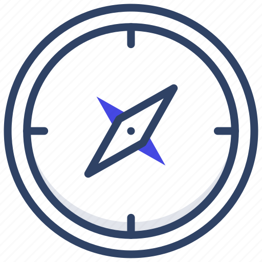 Compass, directional instrument, orientation, windrose, magnetometer icon - Download on Iconfinder