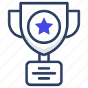 star trophy, achievement, trophy, award, reward