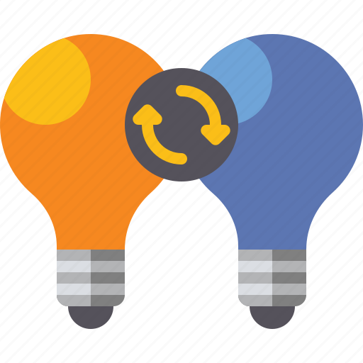 Bulb, exchange, idea, ideas icon - Download on Iconfinder