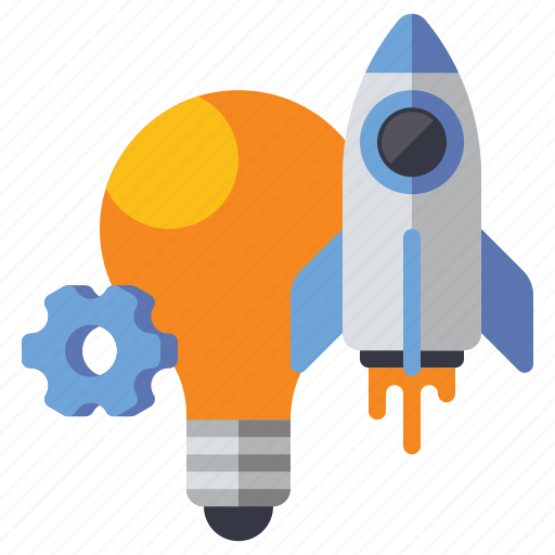 Bulb, idea, innovation, rocket icon - Download on Iconfinder