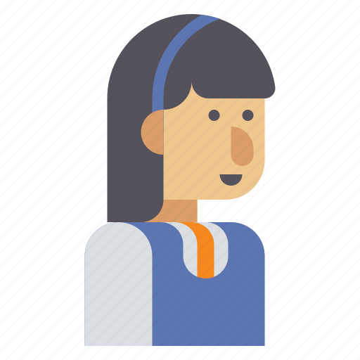 Female, girl, school, student icon - Download on Iconfinder