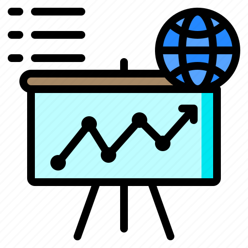Chart, conference, education, global, presentation icon - Download on Iconfinder