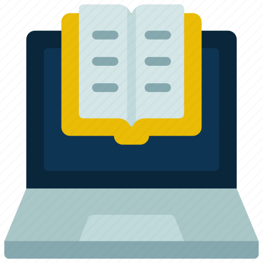 Book, laptop, elearning, reading, knowledge icon - Download on Iconfinder