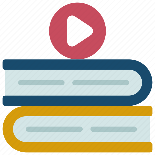 Book, stack, video, elearning, knowledge, research icon - Download on Iconfinder