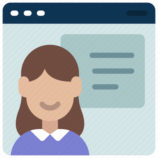 Female, course, tutor, elearning, teacher, instructor icon - Download on Iconfinder