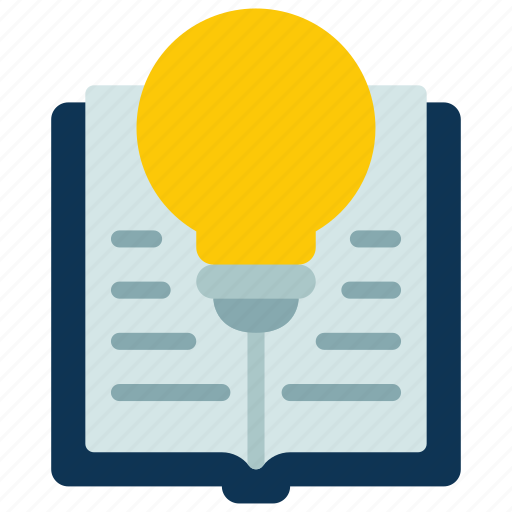 Knowledge, elearning, book, lightbulb icon - Download on Iconfinder