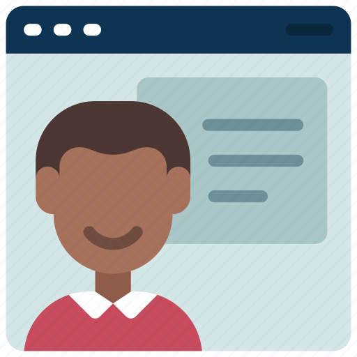 Male, online, tutor, elearning, teacher, course icon - Download on Iconfinder