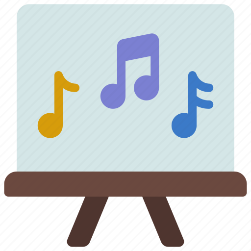Music, class, elearning, musical, board icon - Download on Iconfinder