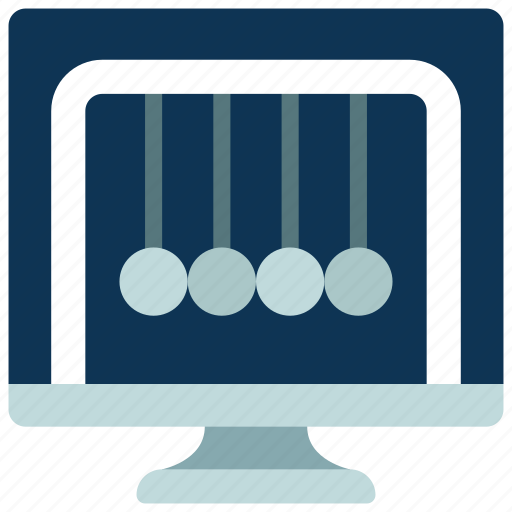 Newtons, cradle, computer, elearning, science, physics icon - Download on Iconfinder