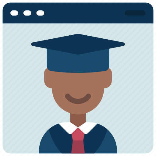 Online, student, elearning, educate, person icon - Download on Iconfinder
