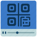 qr, code, video, elearning, scan, barcode