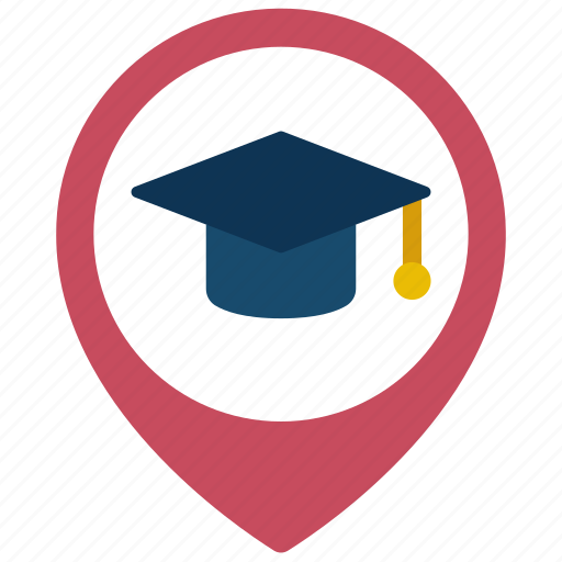 Remote, education, elearning, location, pin icon - Download on Iconfinder