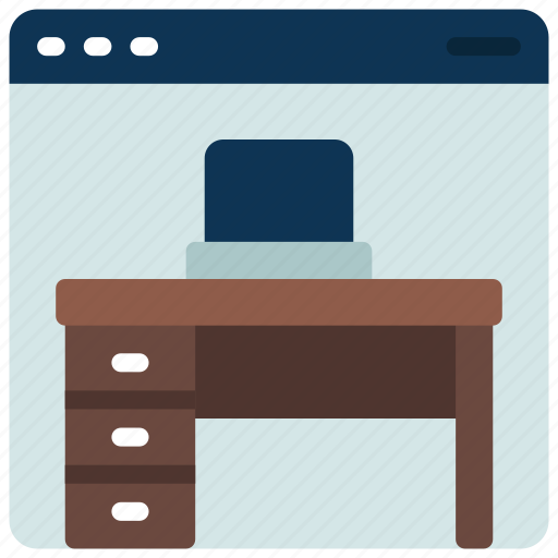 Student, desk, website, elearning, workspace icon - Download on Iconfinder