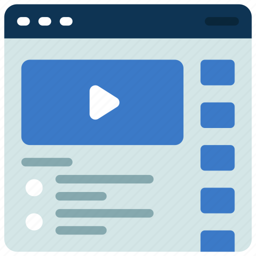 Video, streaming, website, elearning, stream, browser icon - Download on Iconfinder
