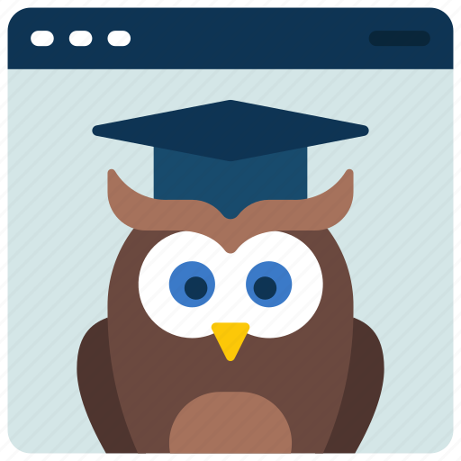 Wise, owl, online, elearning, wisdom, school icon - Download on Iconfinder