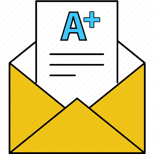 A, education, mail, marks, online icon - Download on Iconfinder