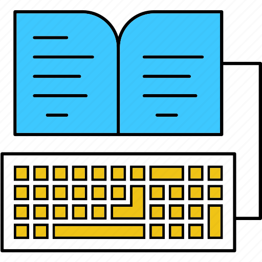 Book, education, keyboard, online icon - Download on Iconfinder