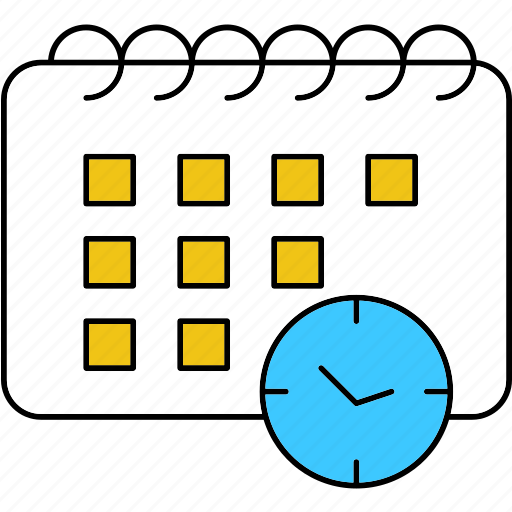 Calendar, clock, education, online icon - Download on Iconfinder