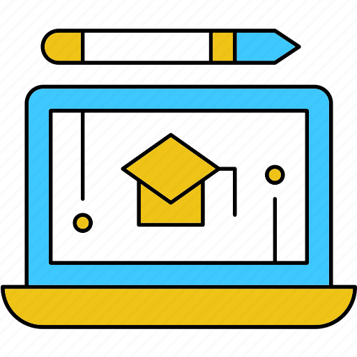 Education, laptop, online, study icon - Download on Iconfinder