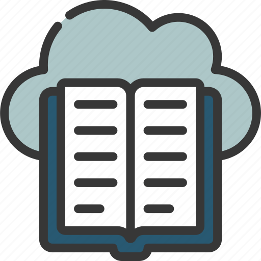 Cloud, book, elearning, computing, novel icon - Download on Iconfinder