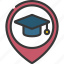remote, education, elearning, location, pin 