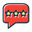 feedback, rating, review, stars, message 