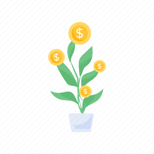 Investment growth, money growth, financial growth, money plant, investment profit icon - Download on Iconfinder