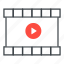 video clip, movie clip, video reel, movie reel, media content 