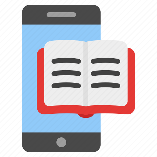 Ebook, smartphone, mobile, learning, online, study, education icon - Download on Iconfinder