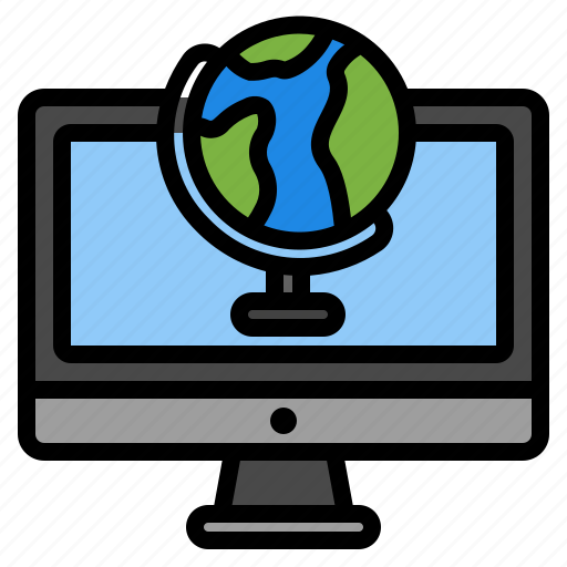 Geography, globe, earth, learning, online, computer, education icon - Download on Iconfinder