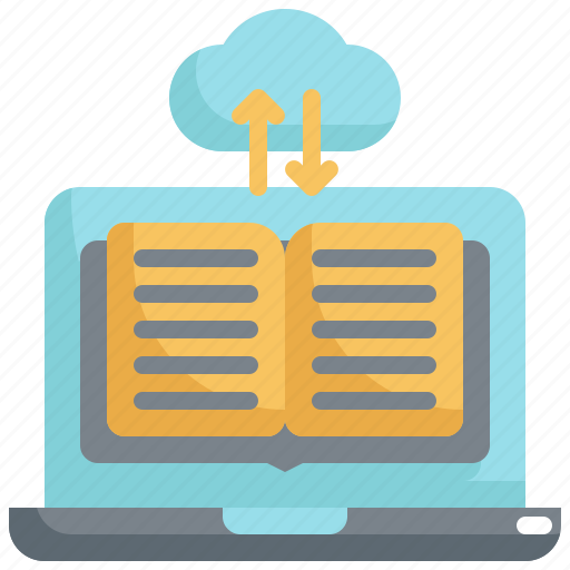 Book, cloud, education, learning, library, online, study icon - Download on Iconfinder