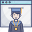 boy, education, graduate, graduation, man, webpage, website 