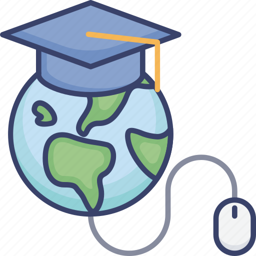 Earth, education, global, international, mouse, online, school icon - Download on Iconfinder