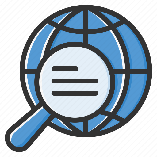 Global research, global exploration, international research, global analysis, international search, global search, worldwide search icon - Download on Iconfinder