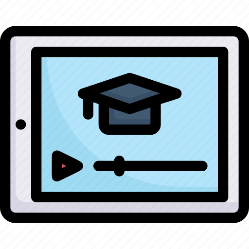 E-learning, education, ipad, learning, online, study, video learning icon - Download on Iconfinder