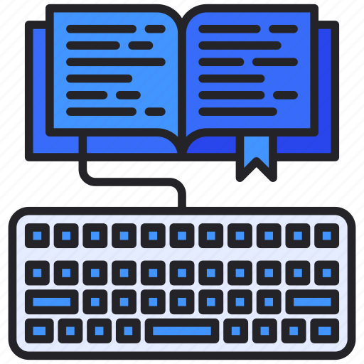 Book, copy, keyboard, learning, writing icon - Download on Iconfinder